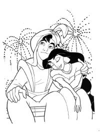 Aladdin och prinsessan Jasmin