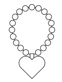 Halsband med hjärta