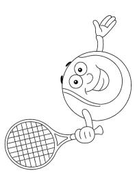 Leende tennisboll