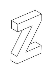 Bokstav Z 3D