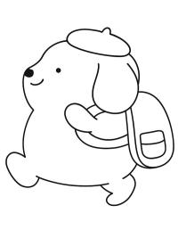 Pompompurin går till skolan