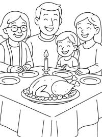Thanksgiving familjemiddag
