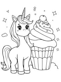 Enhörningscupcake