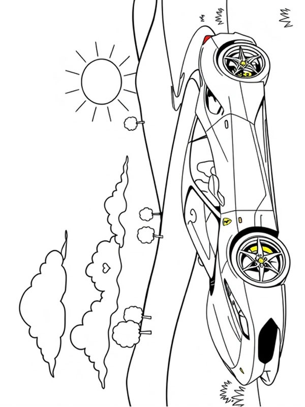 Ferrari 488 Målarbild