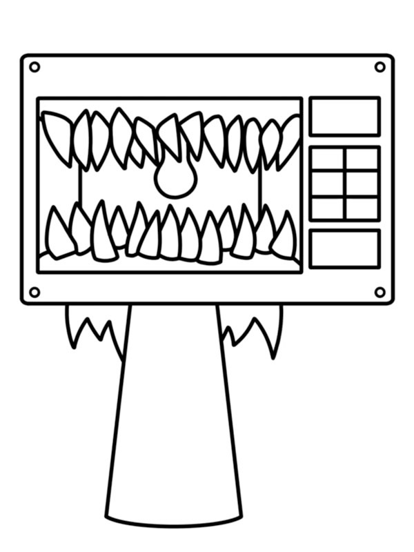 Lily Microwave (Incredibox Sprunki) Målarbild