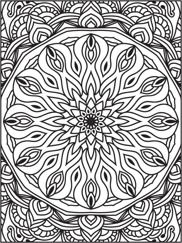 Mandala 2 Målarbild