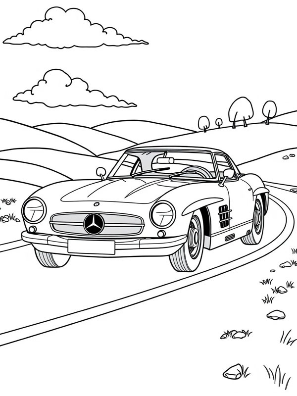 Mercedes-Benz 300 SLR Målarbild