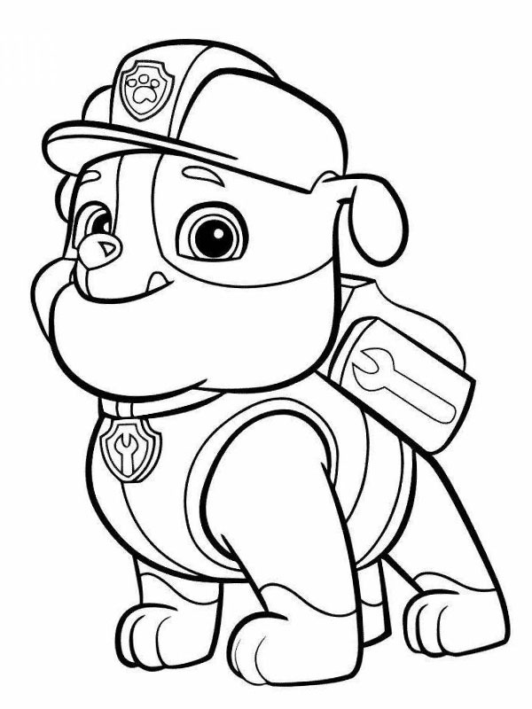 Rubble PAW Patrol Målarbild