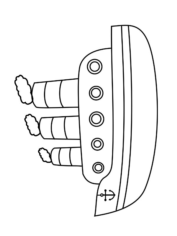 Ångfartyg Målarbild